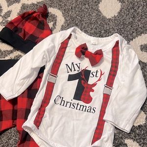 Baby’s first Christmas outfit